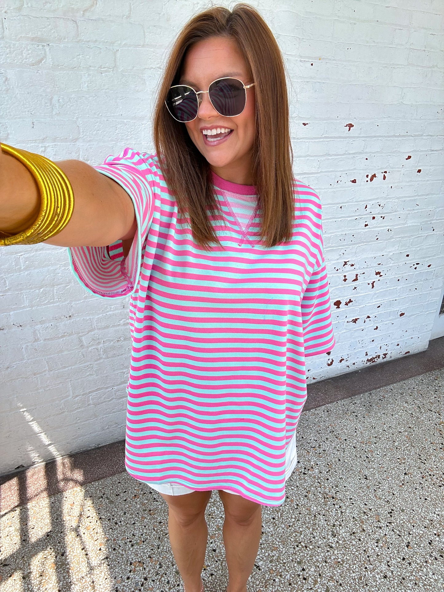 PIER WALKS STRIPED TEE