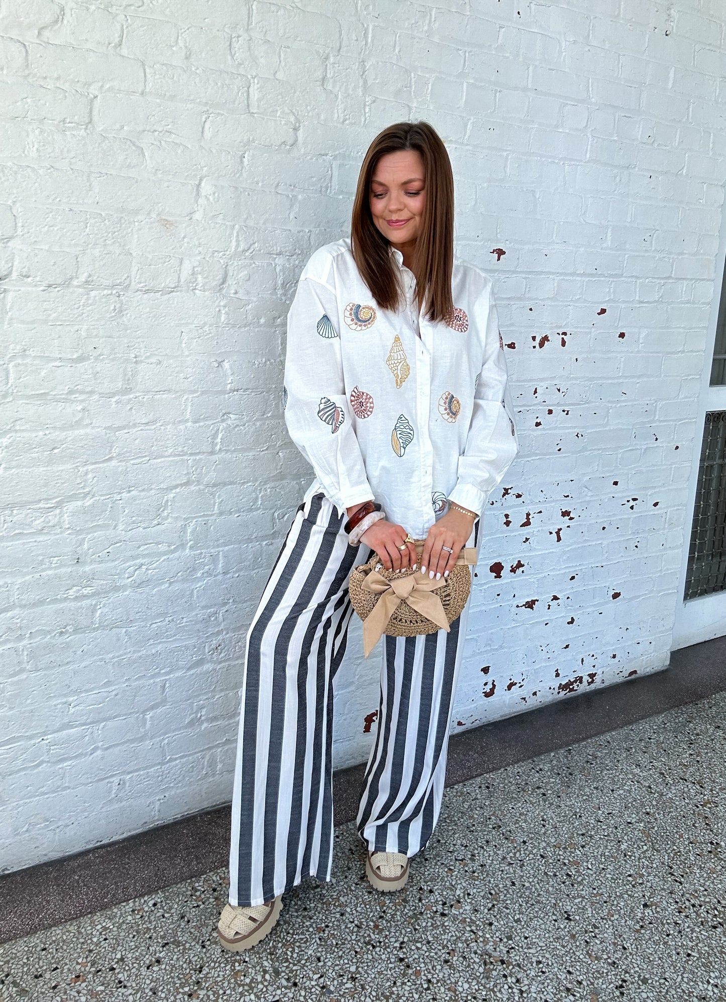 SALTY AIR LINEN TOP