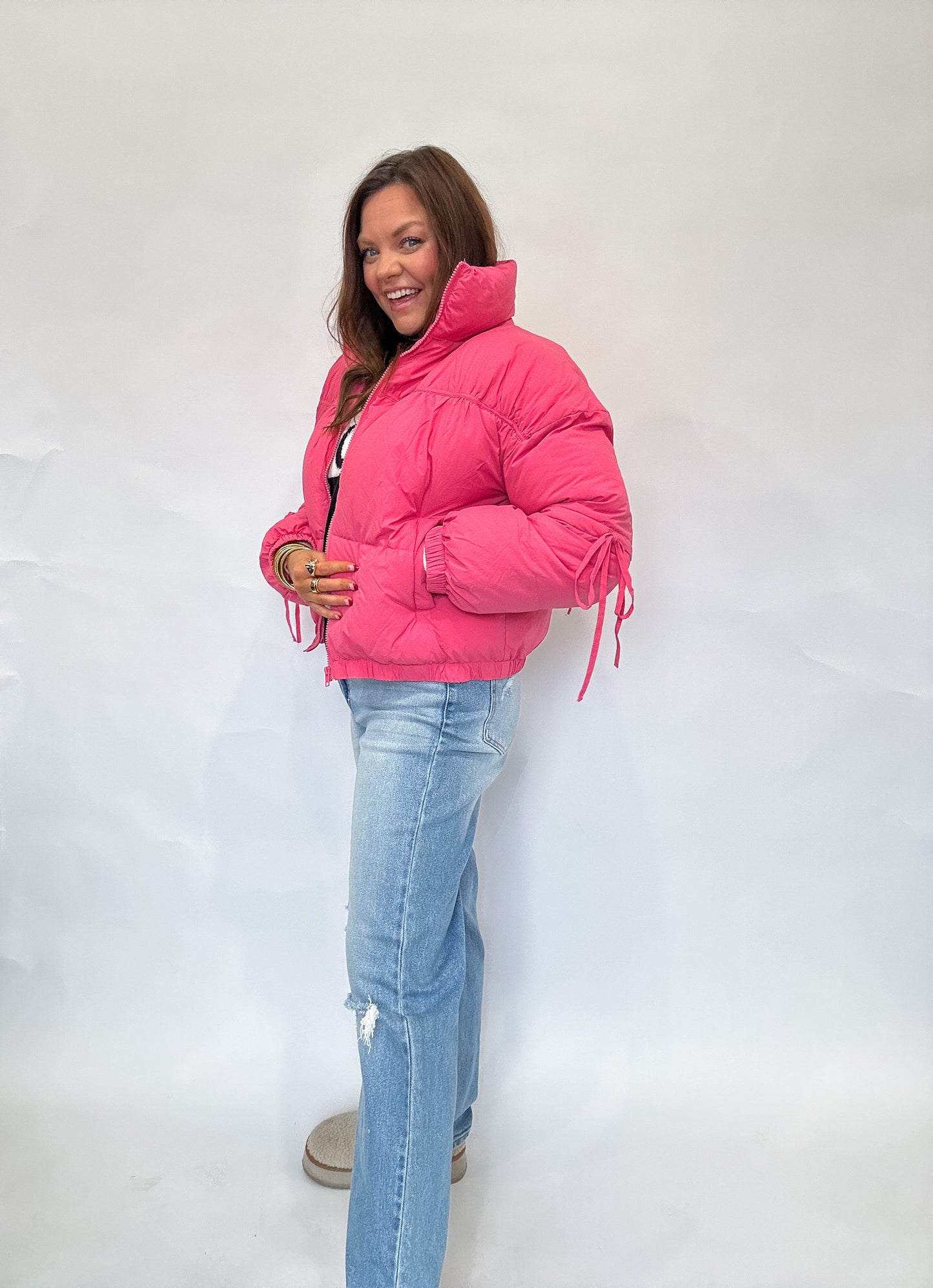 PINK PUFFER JACKET