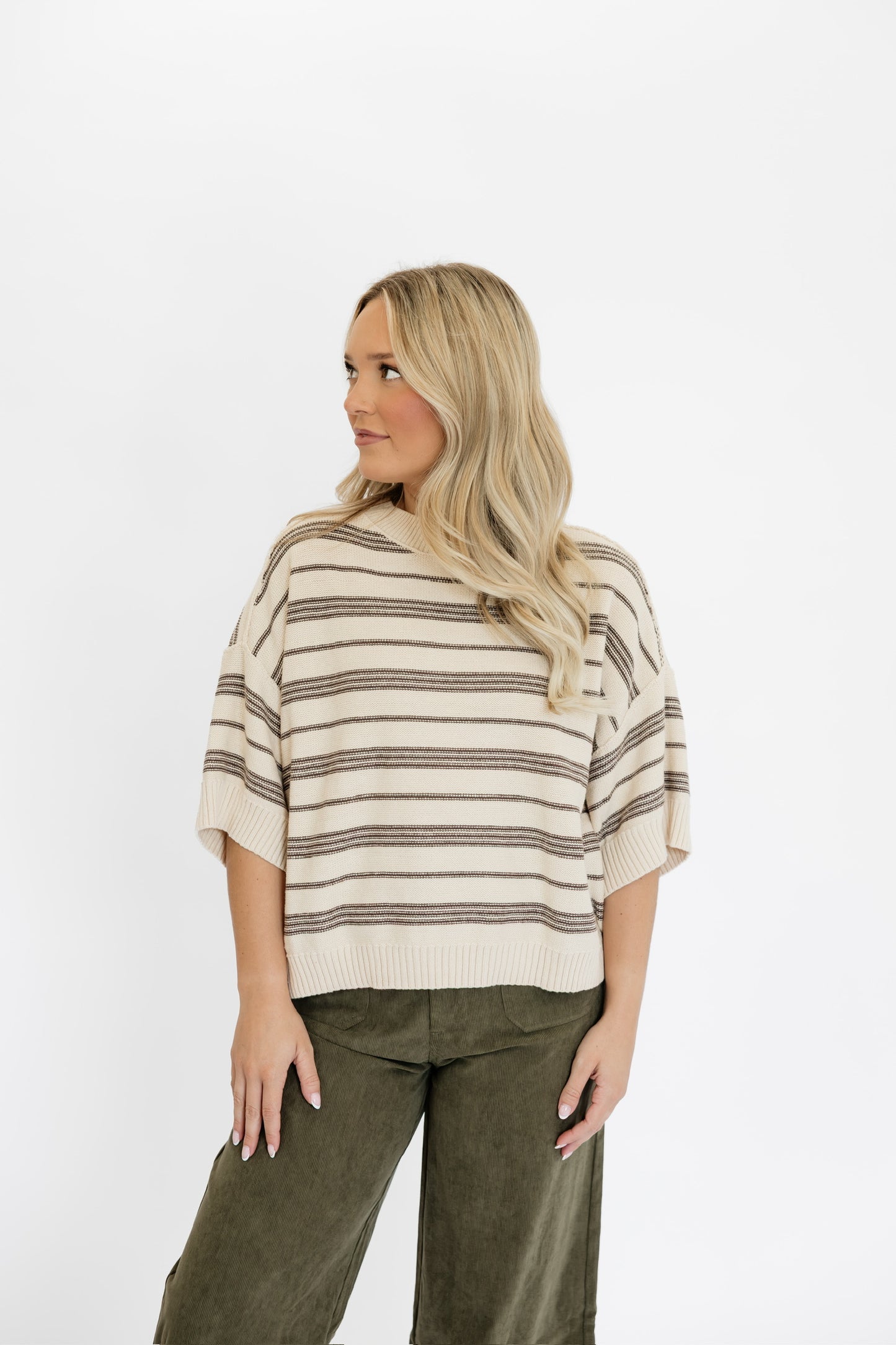 TOASTED STRIPED TOP