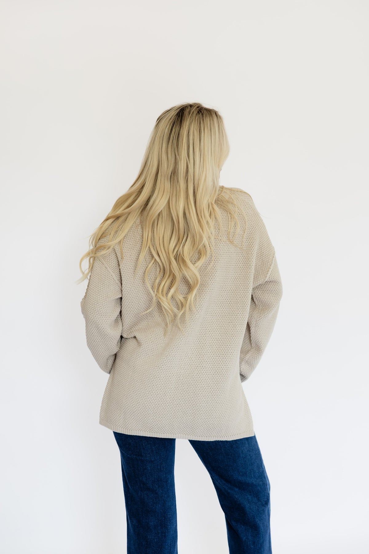 LAYER UP SWEATER - STONE