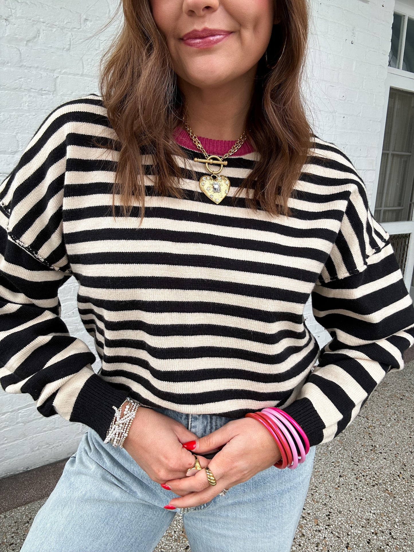 BASIC STRIPES SWEATER
