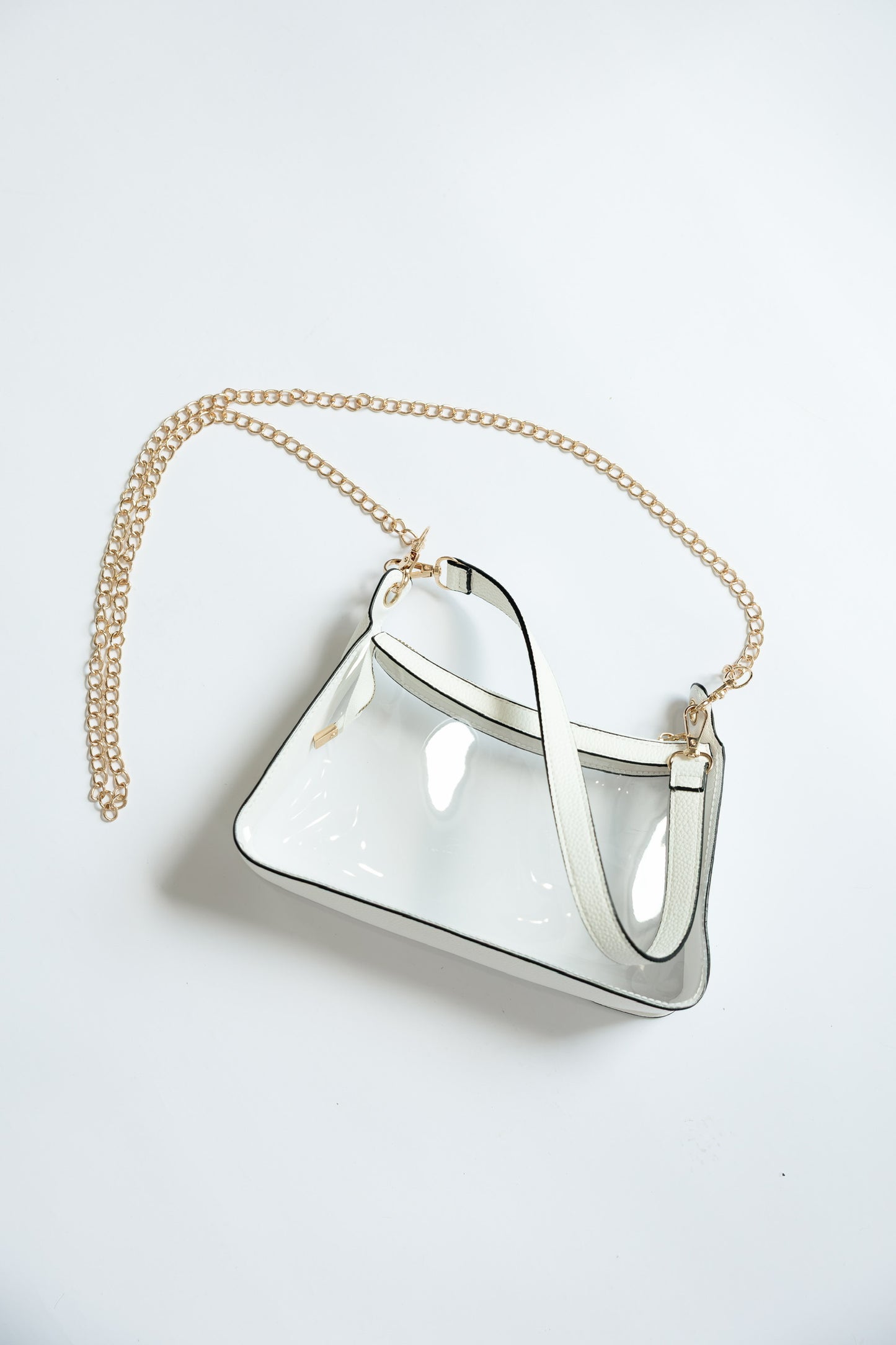TAILGATE SATCHEL CLEAR BAG - WHITE