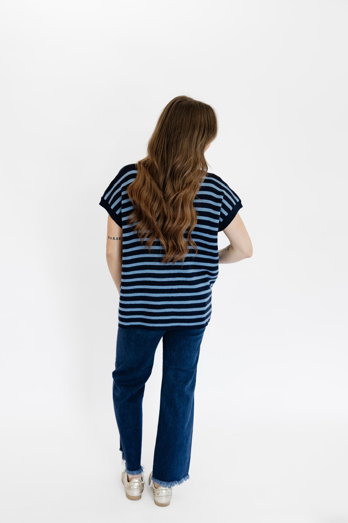 SLOW DAYS SWEATER TOP - NAVY