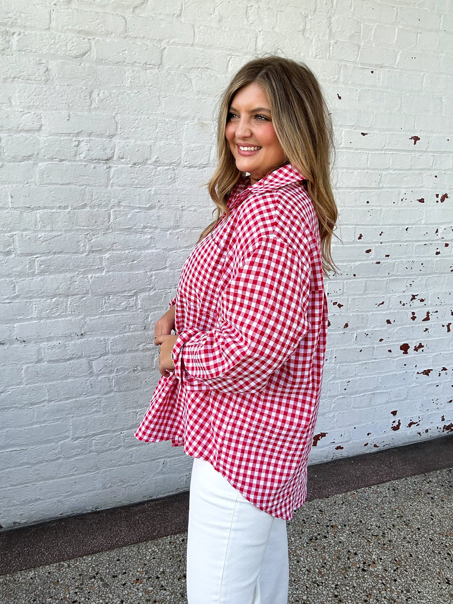 RUBY GINGHAM TOP