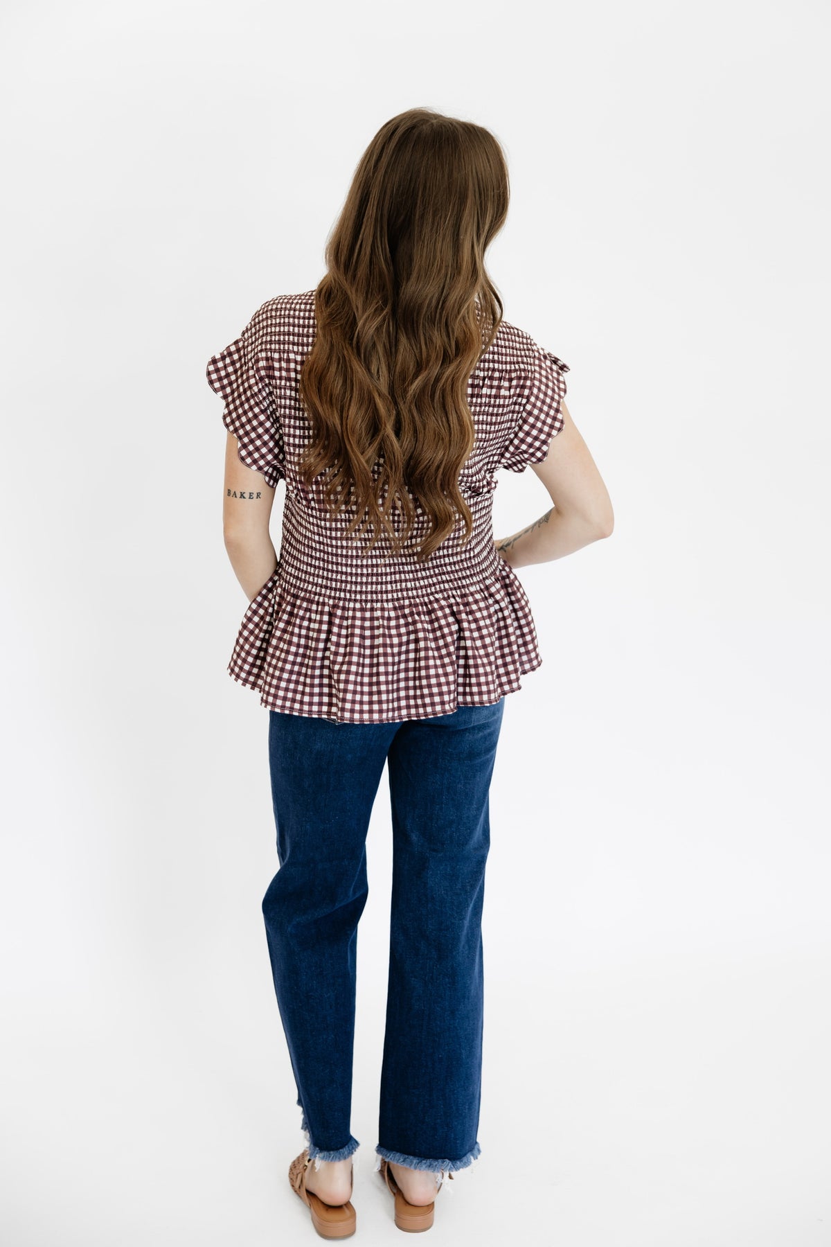 GRACIE GINGHAM TOP