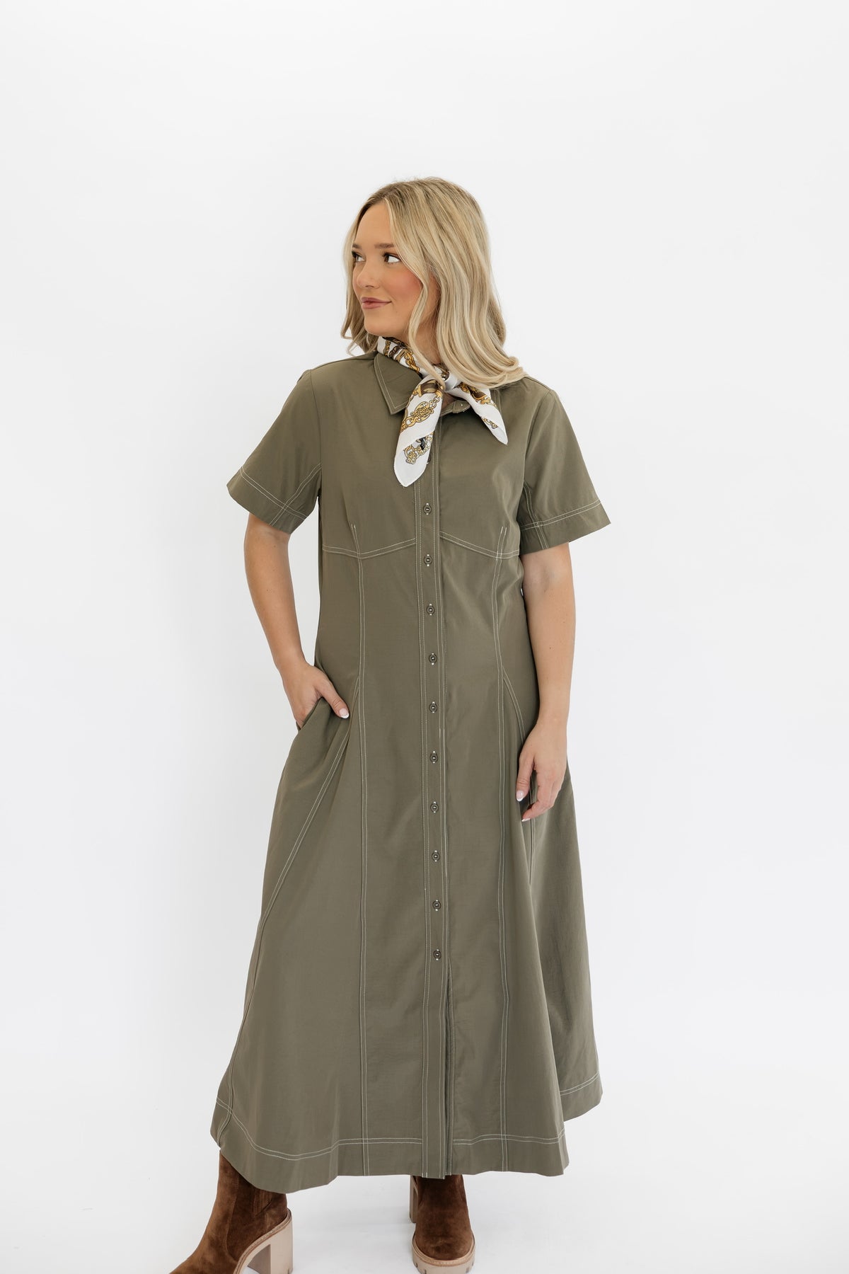 OLIVE BRANCH MIDI DRESS