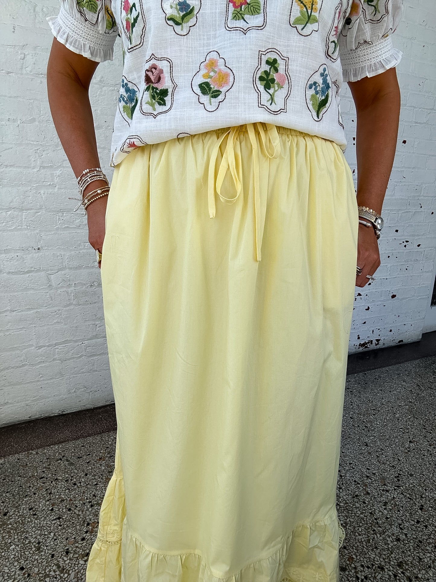 LEMON ZEST MAXI SKIRT