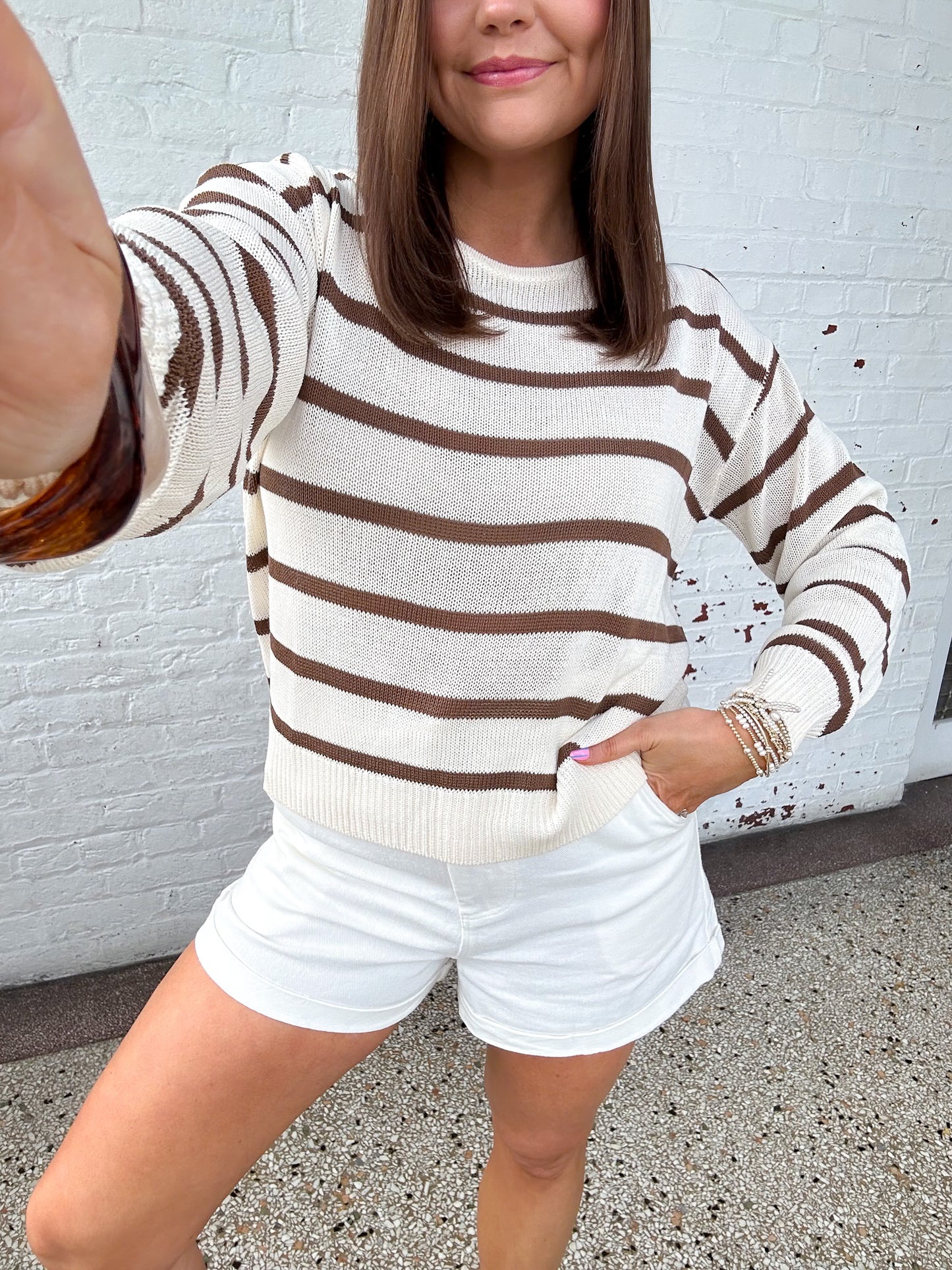 SANDUNE STRIPED TOP