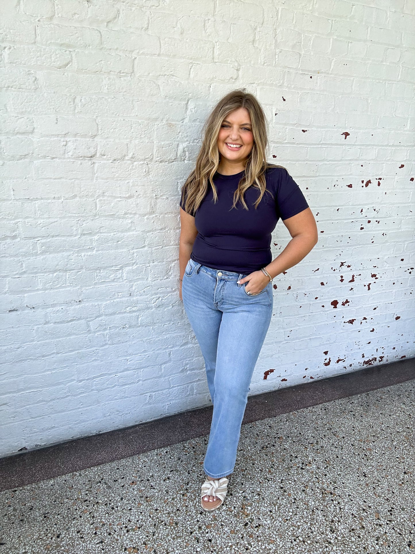 EVERYDAY BASIC TEE - NAVY