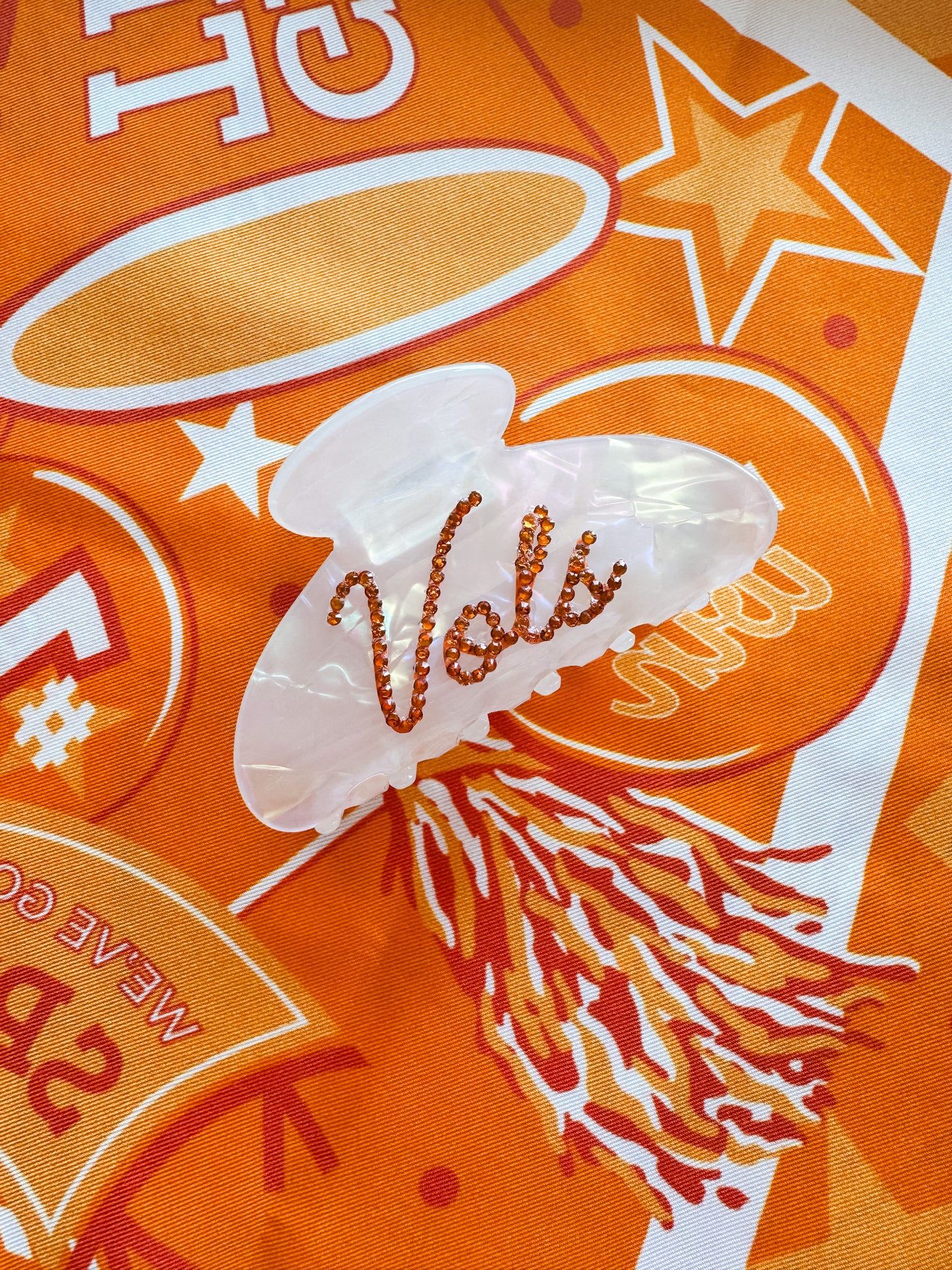 VOLS BEDAZZLED CLAW CLIP