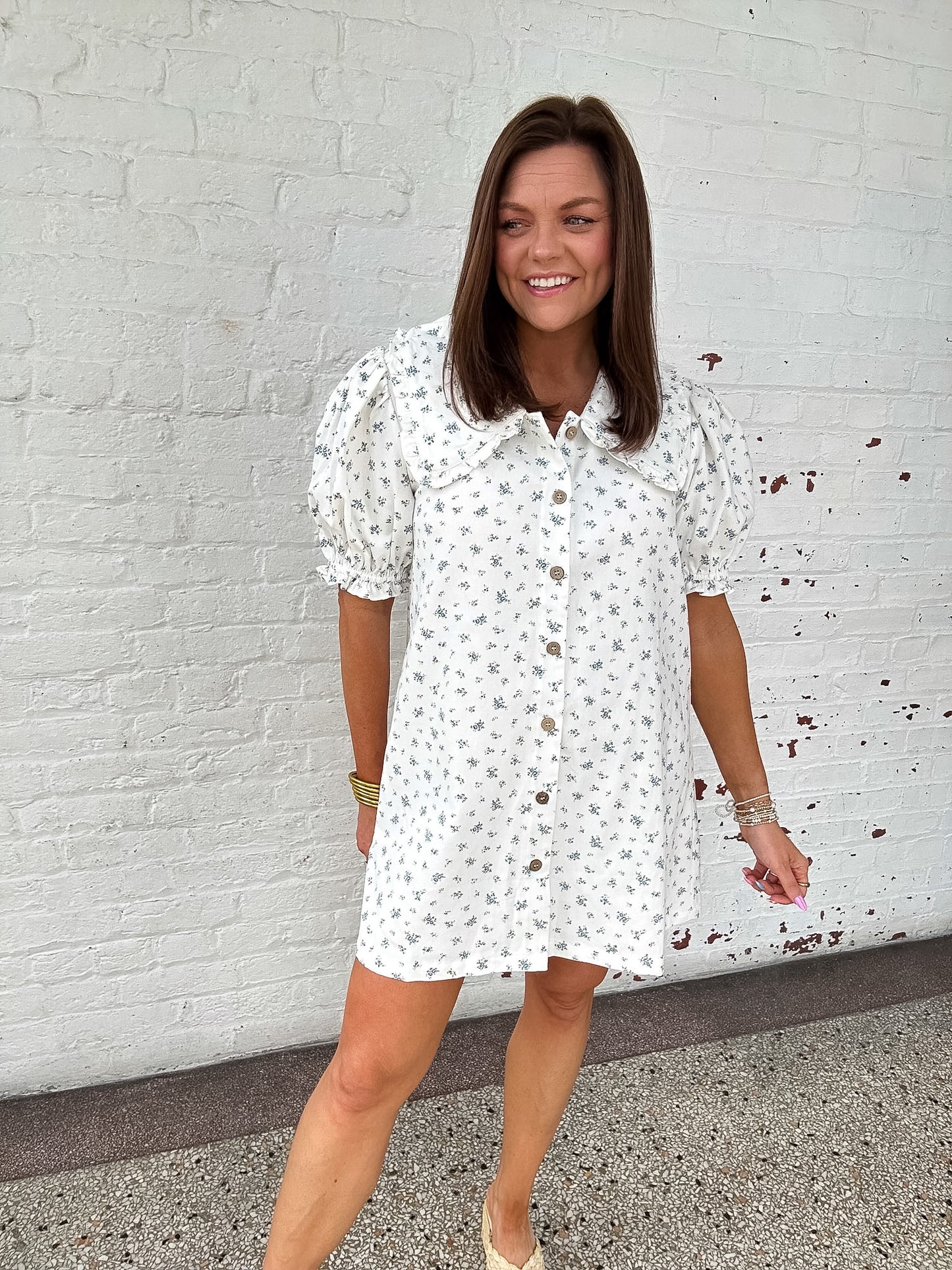 JUST IMAGINE FLORAL MINI DRESS