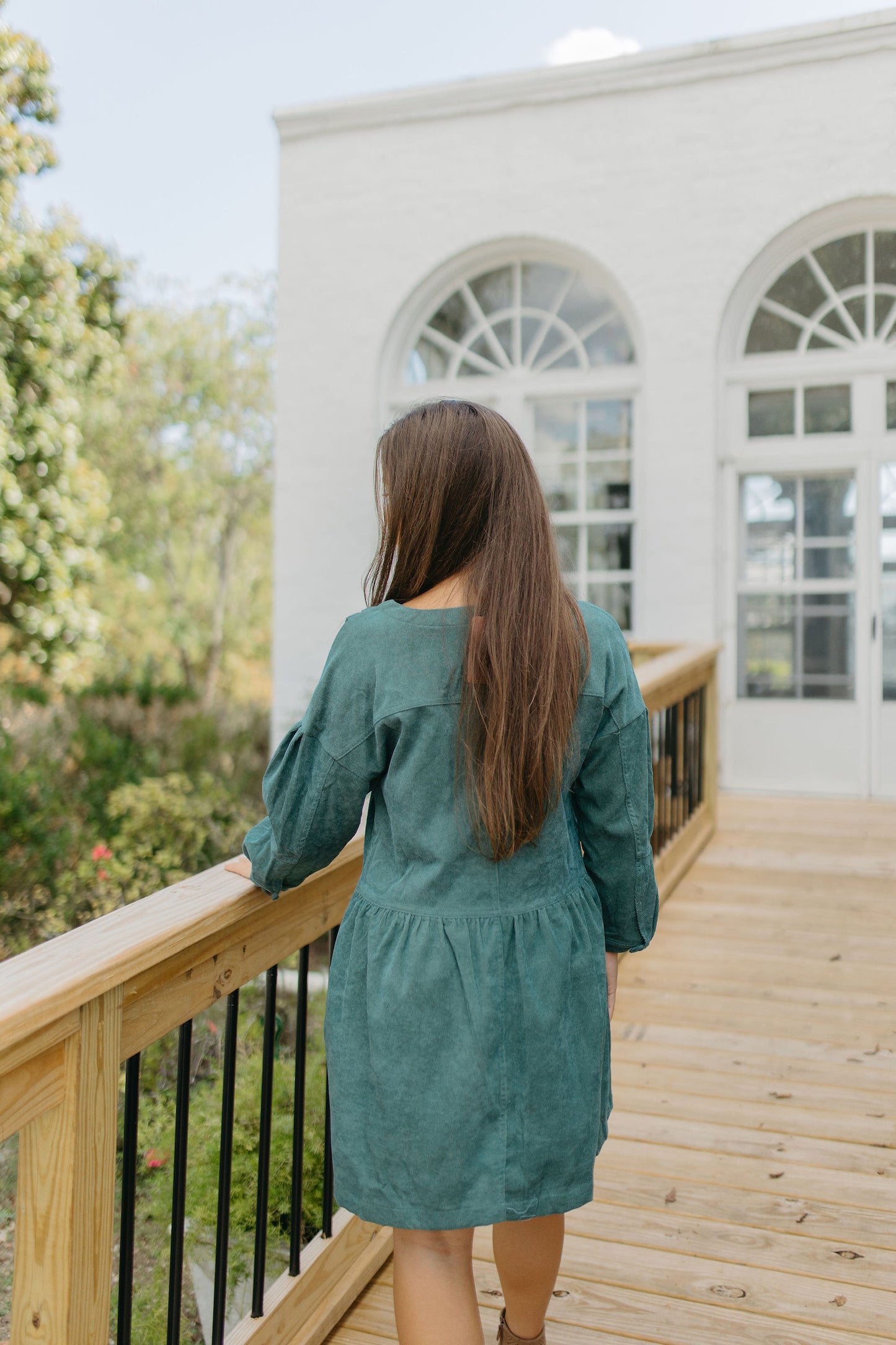 COZY IN CORDUROY DRESS - SIZE MEDIUM