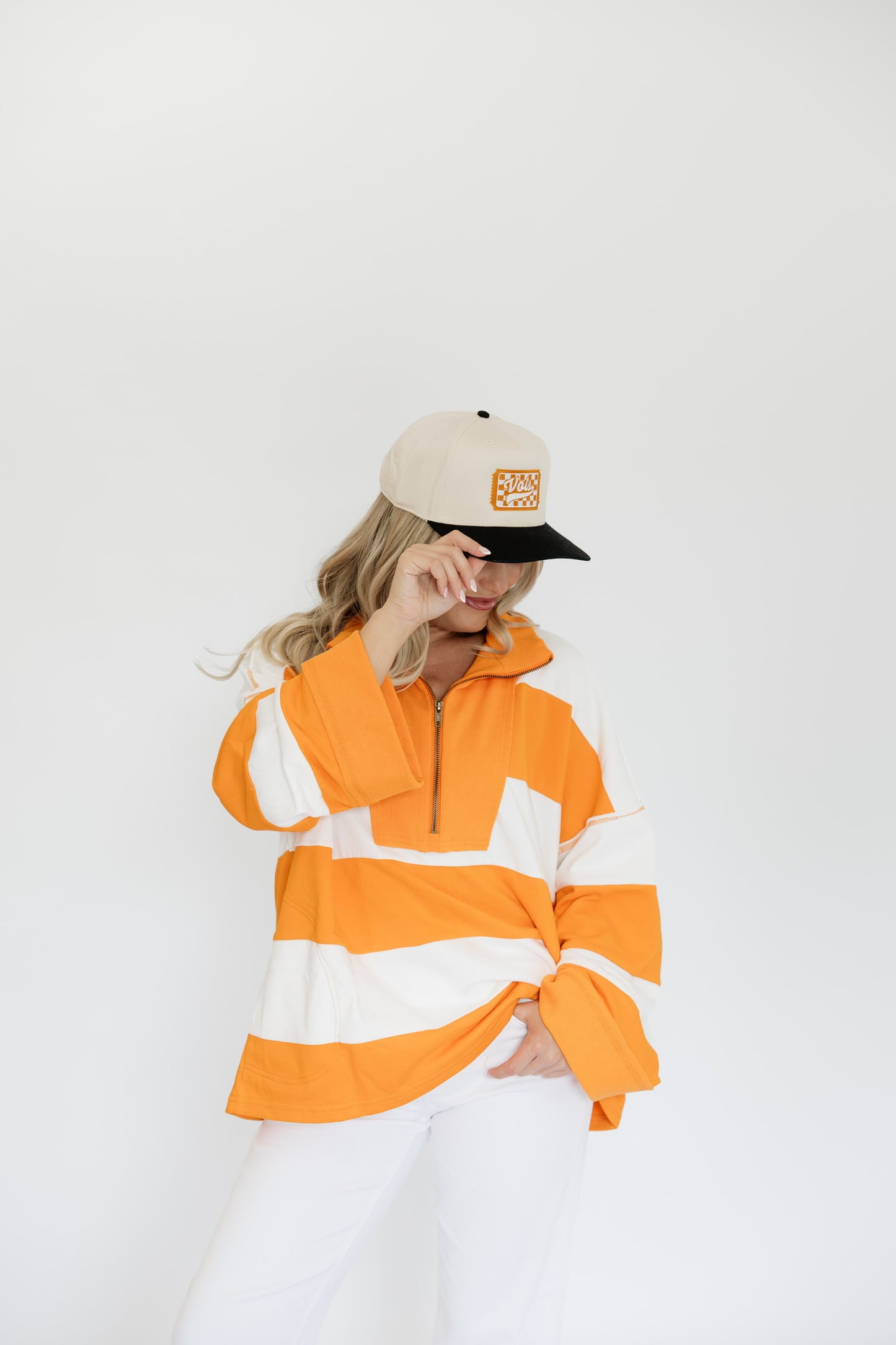 VARSITY STRIPED PULLOVER