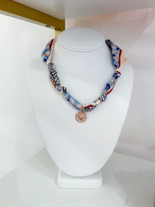SCARF CHARM NECKLACE - COIN