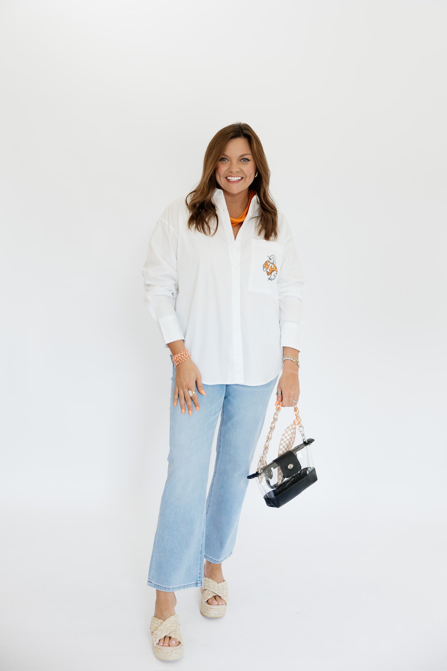 *PRE-ORDER* TENNESSEE EGACY LOGO OXFORD BUTTON UP