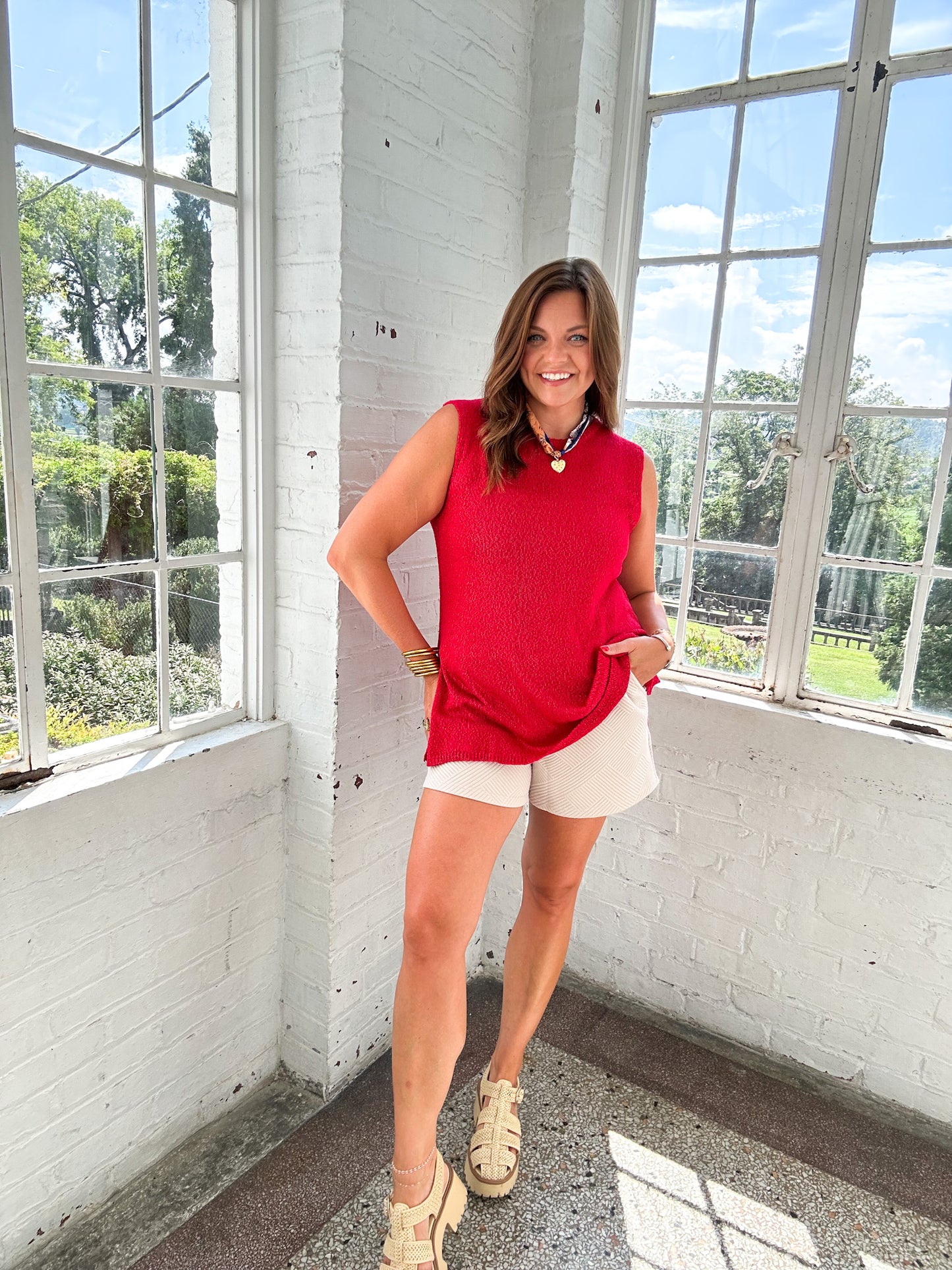 POPPY SWEATER TANK TOP