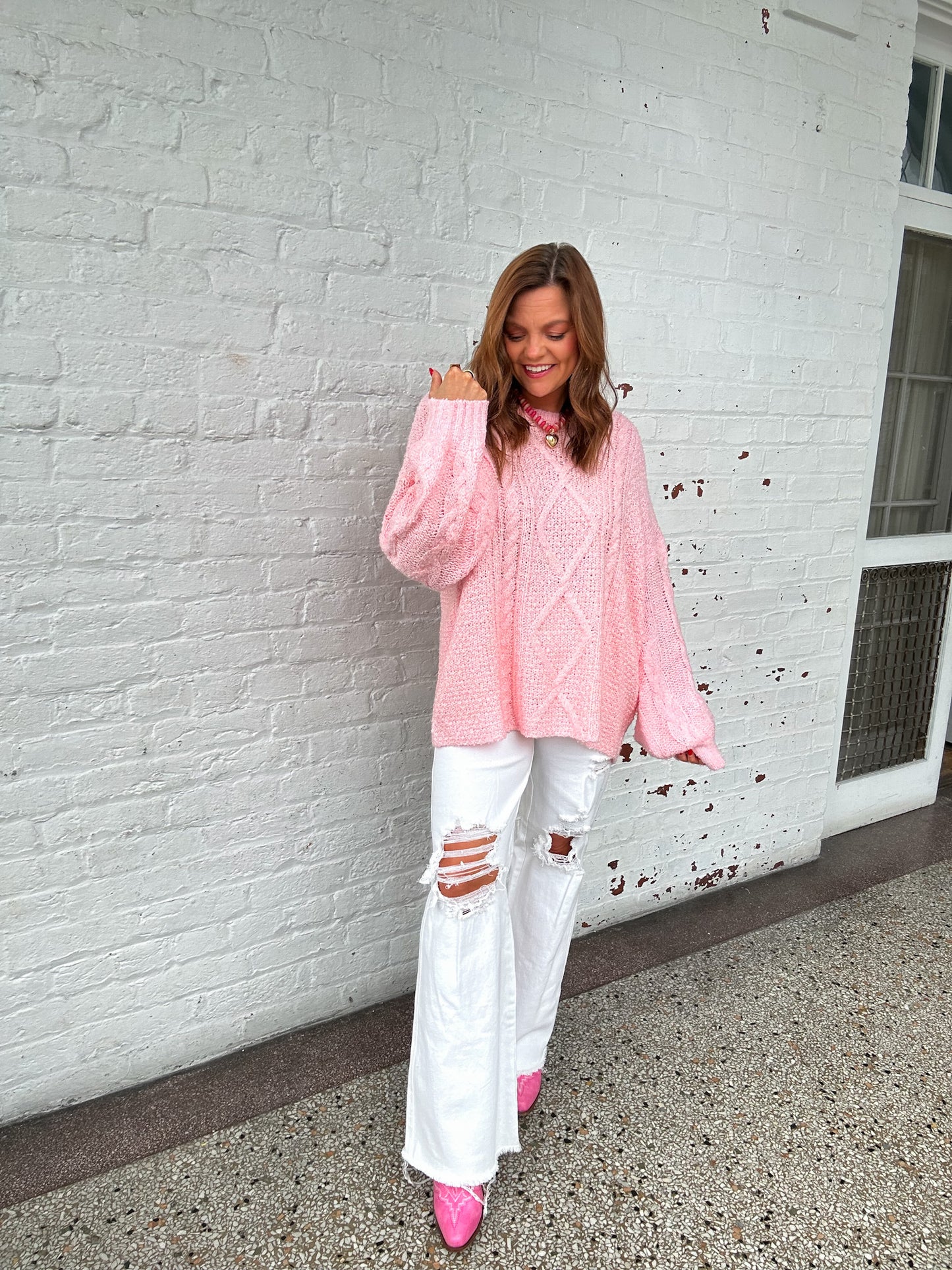 SPRING SWEETHEART SWEATER