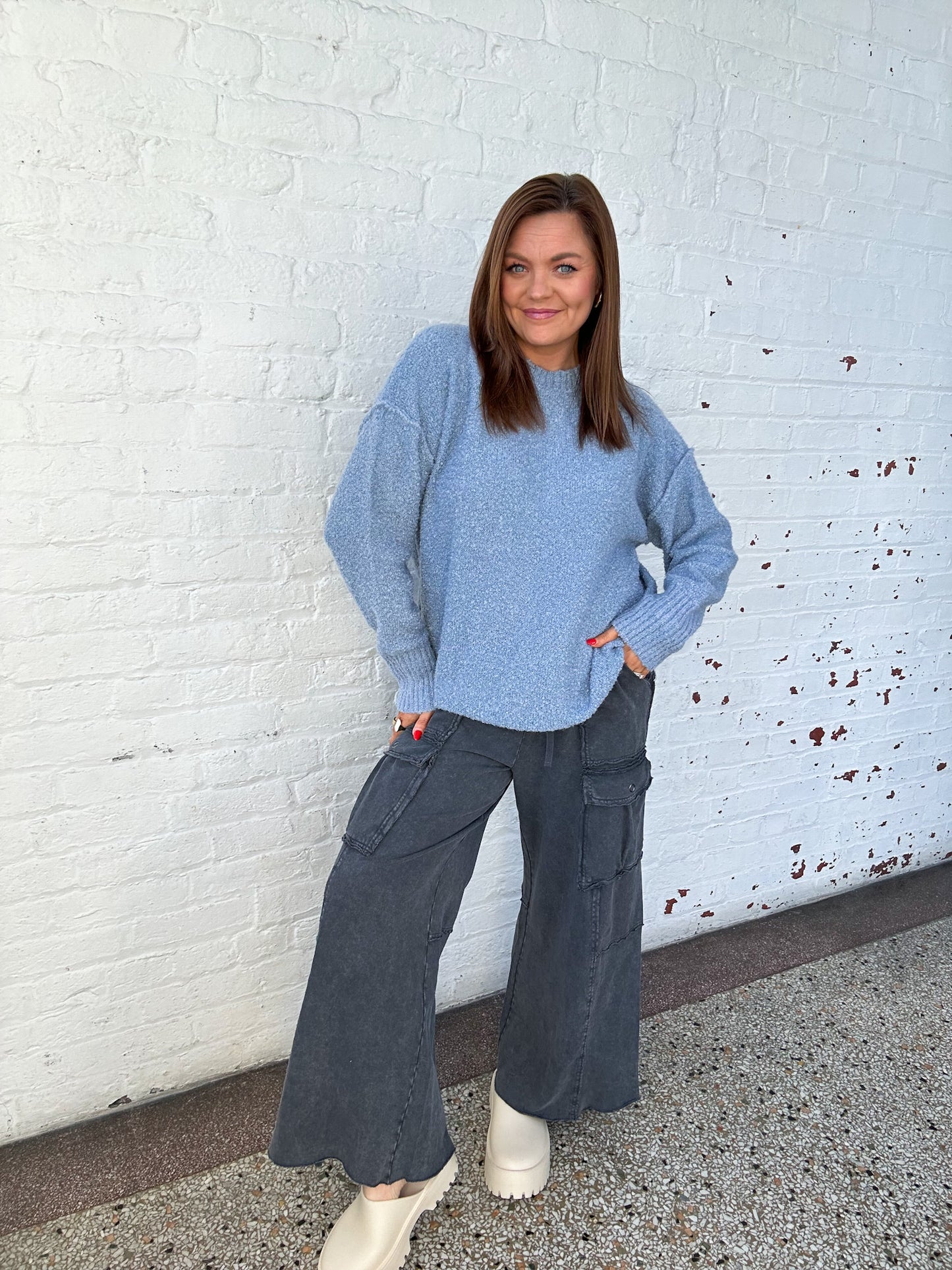 COZY SWEATER - LIGHT BLUE