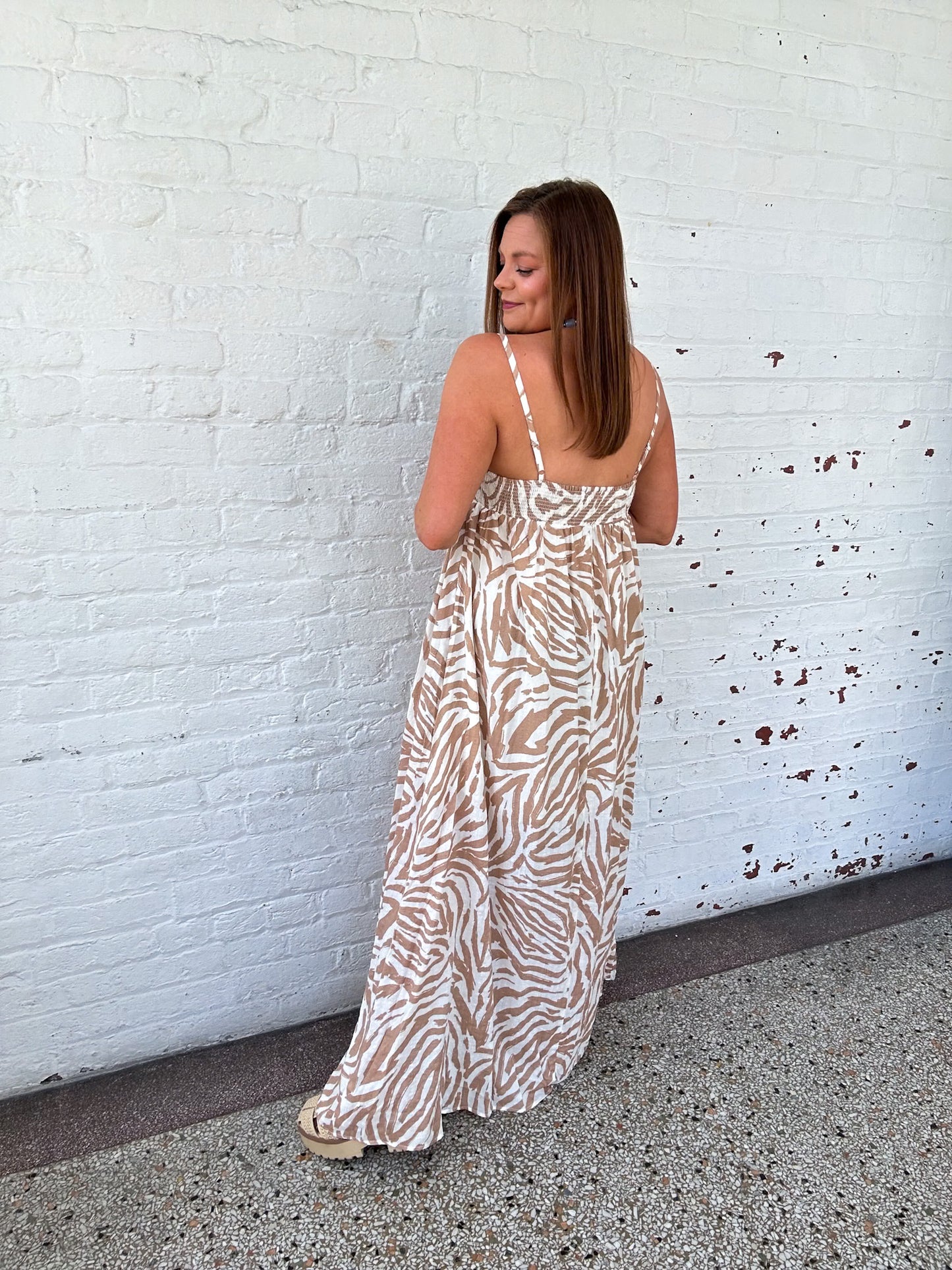 IN THE KEYS MAXI DRESS - TAN