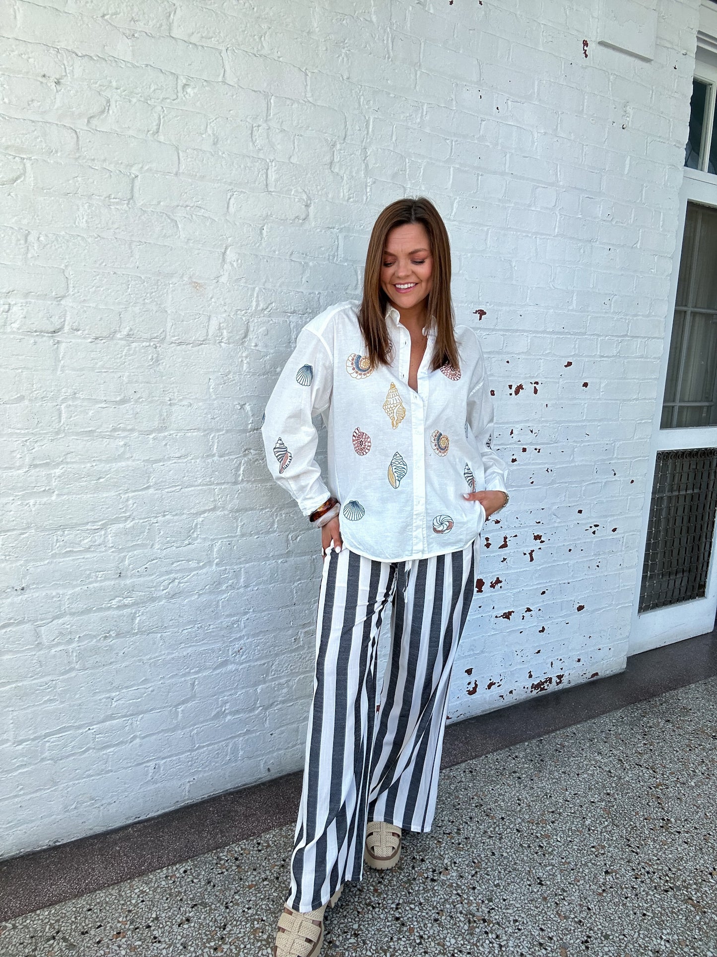 SETTING SAIL STRIPED PANTS