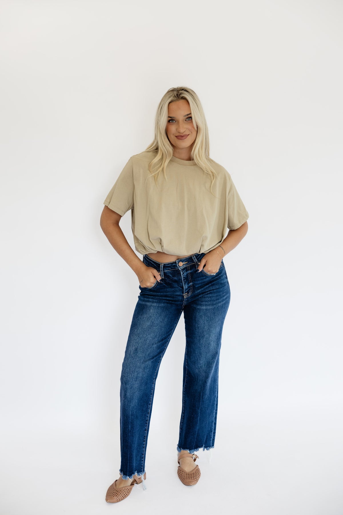 BASIC BUBBLE TOP - TAUPE