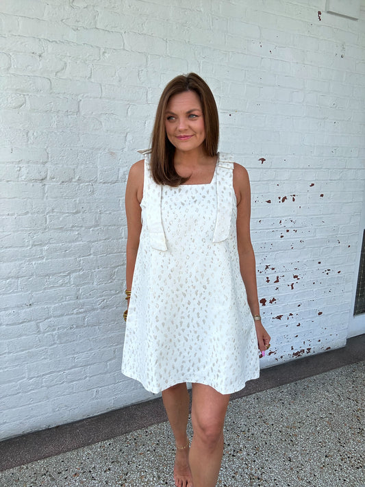 CHIC IVORY MINI DRESS