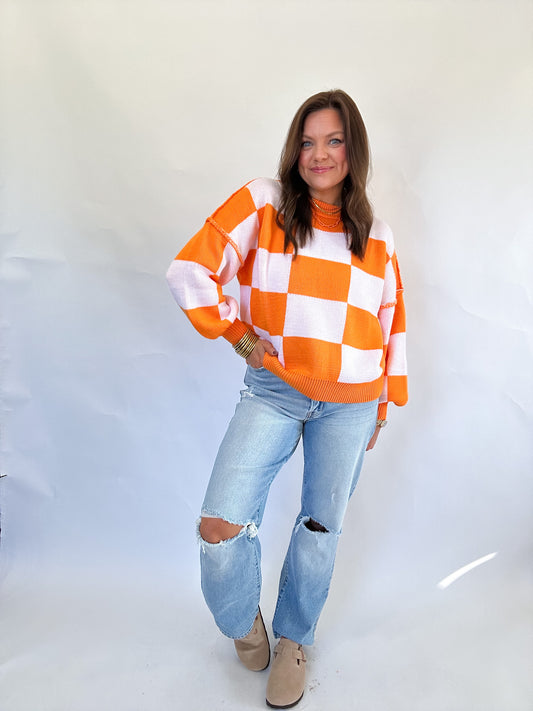 CHECKERBOARD SWEATER