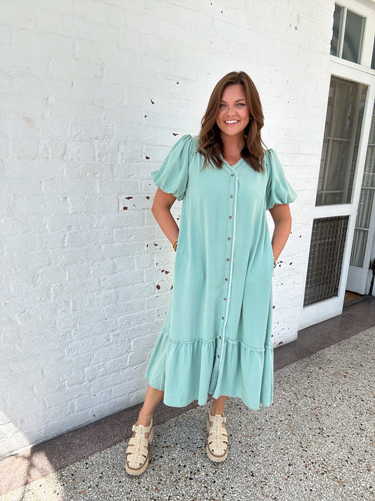 FALL FEELS MIDI DRESS