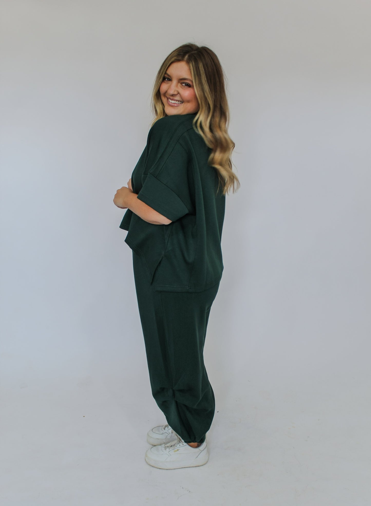 ALL IS WELL LOUNGE SET - HUNTER GREEN