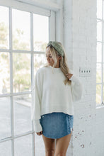 Load image into Gallery viewer, STREET STYLE CROPPED SWEATER, IVORY
