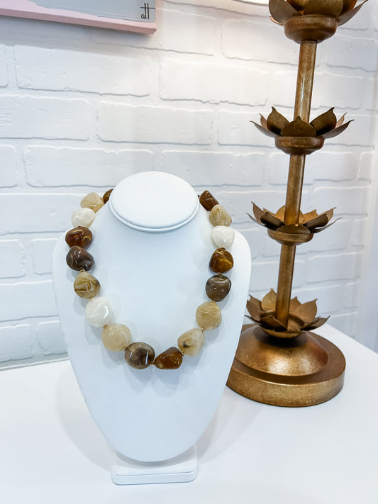 MULTI STONE NECKLACE
