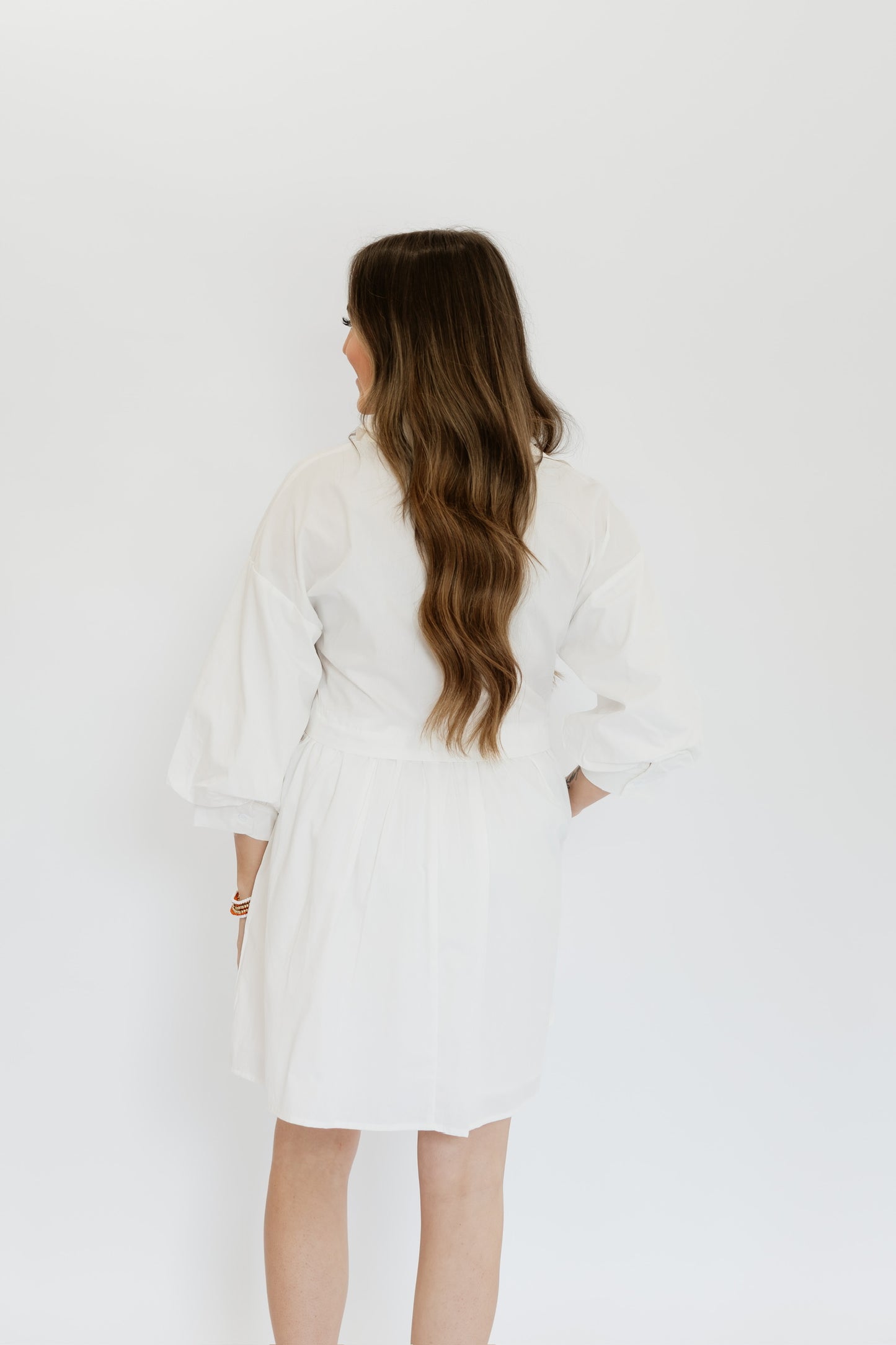 WHITE OUT MINI DRESS