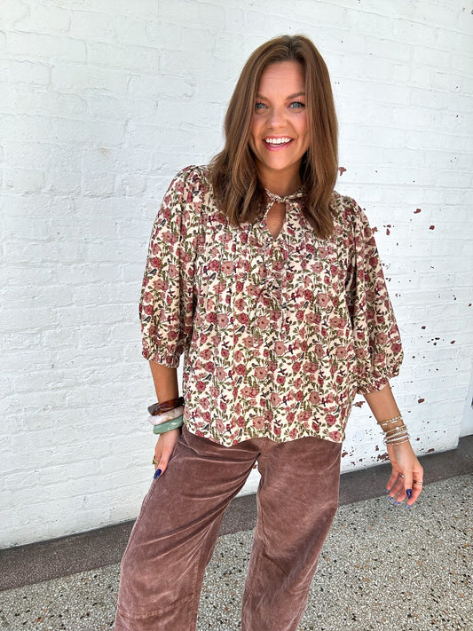 ROSEWOOD TOP - CREAM