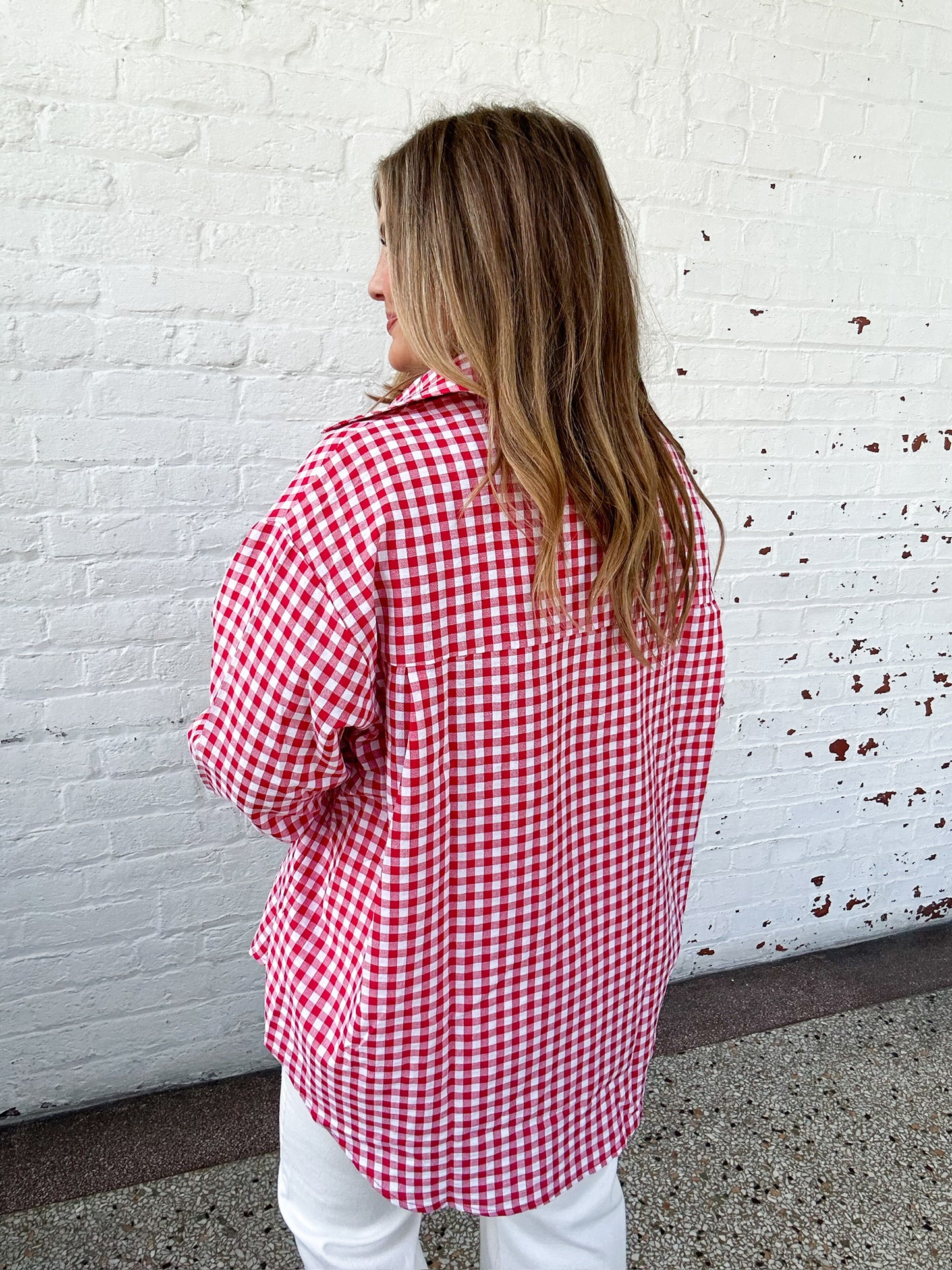 RUBY GINGHAM TOP