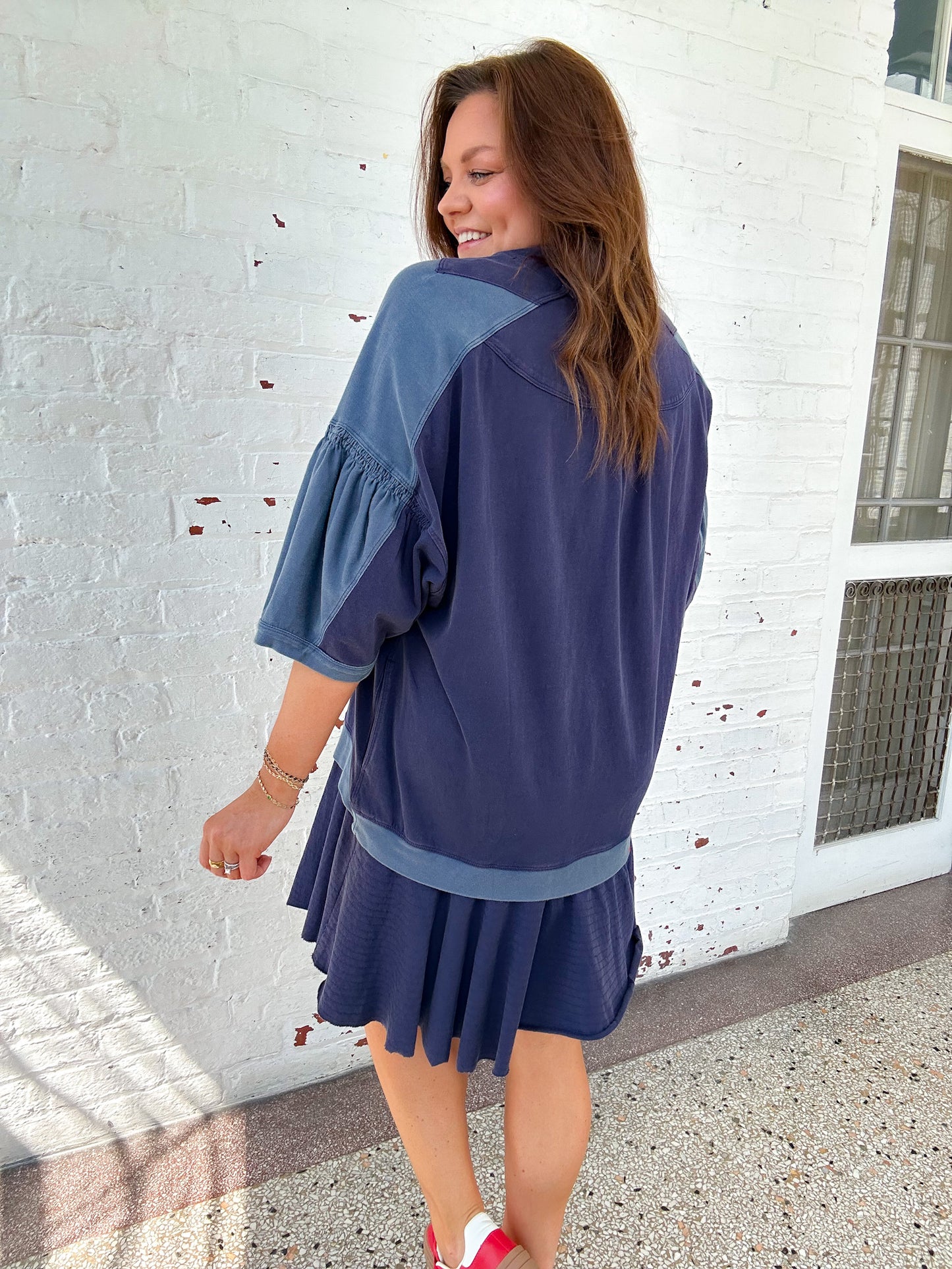 NAVY MINI DRESS