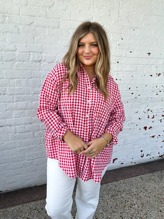 RUBY GINGHAM TOP