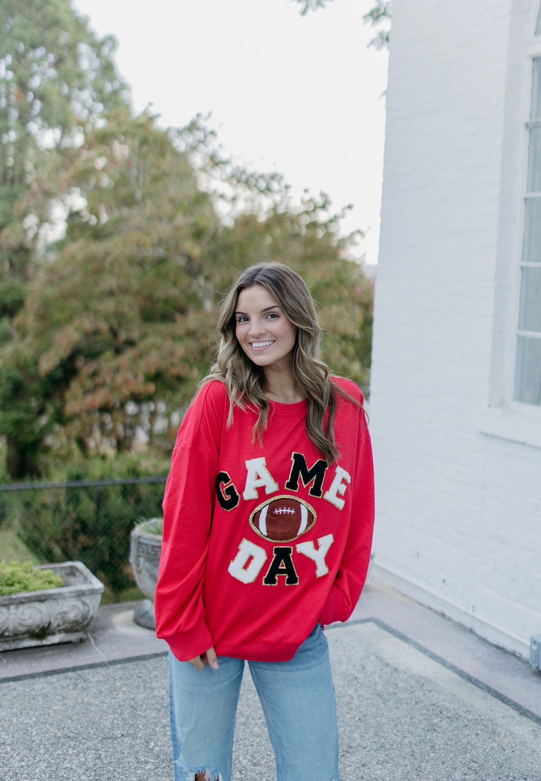 GAMEDAY PATCH OVERSIZED PULLOVER