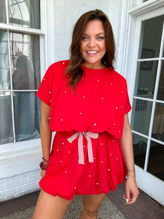 RED HOT PEARL SKIRT