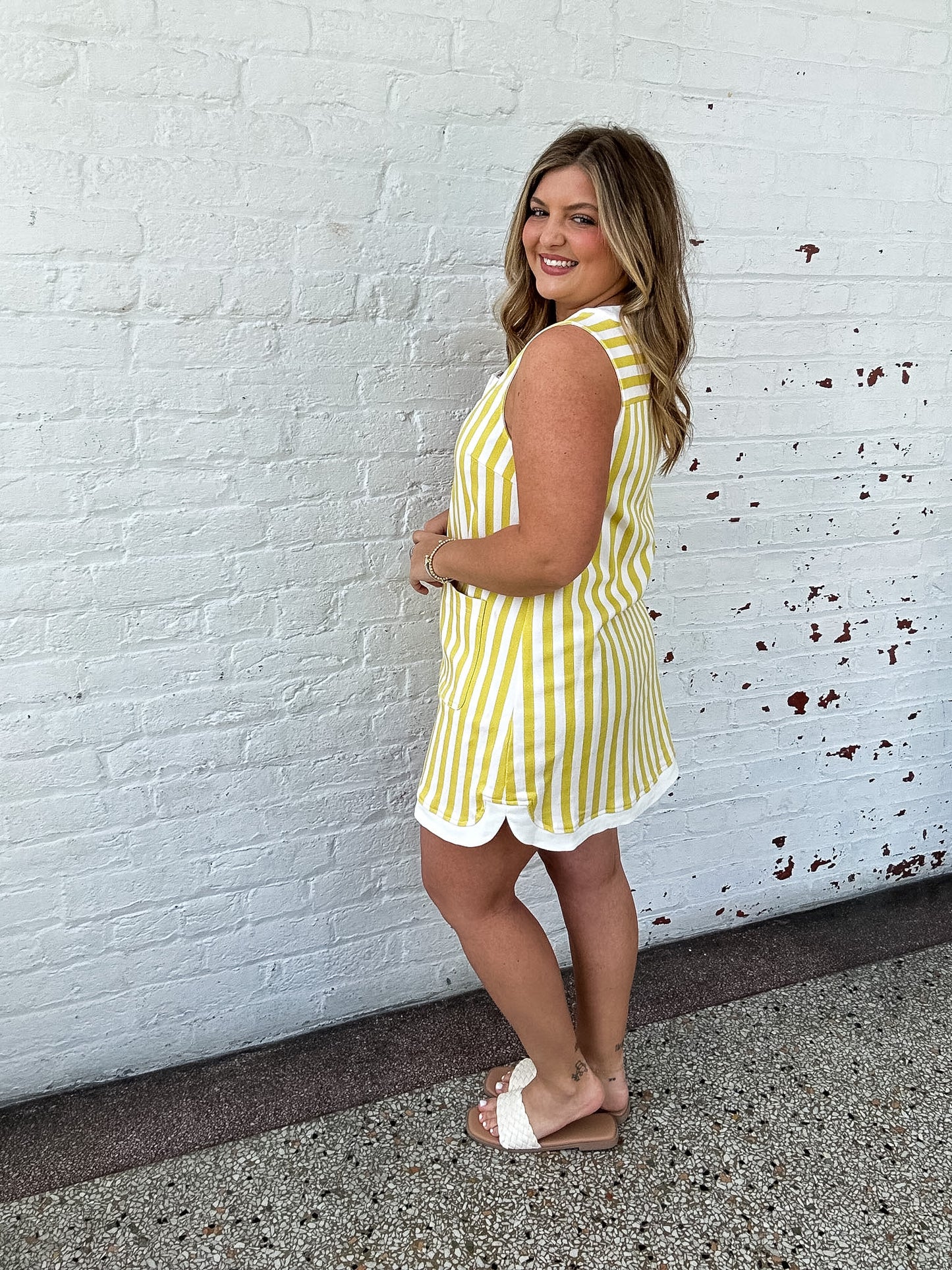 SUMMER NIGHTS MINI DRESS - LEMON