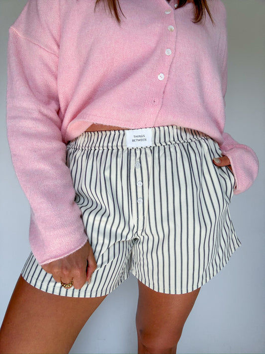 PINSTRIPE BOXER SHORTS