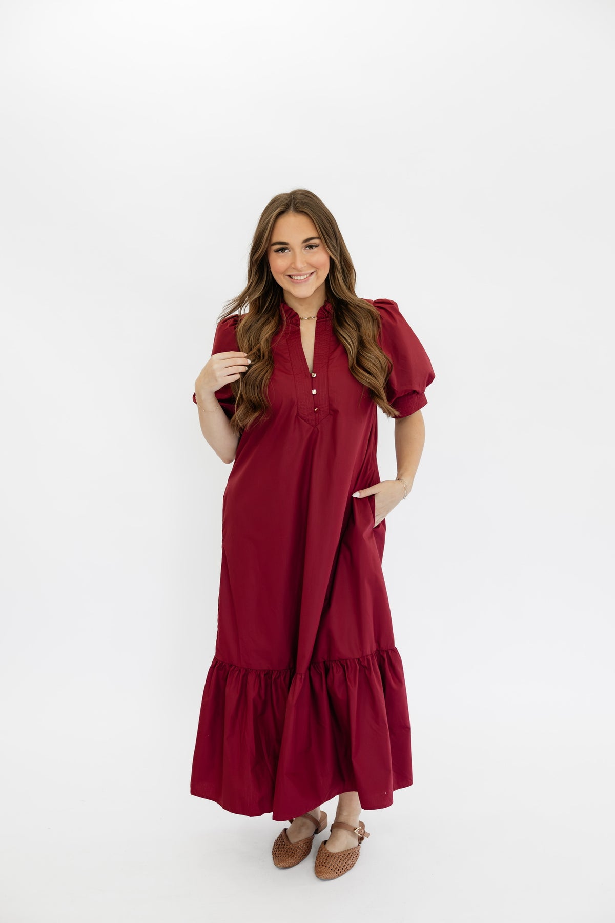 MAE MAXI DRESS - WINE