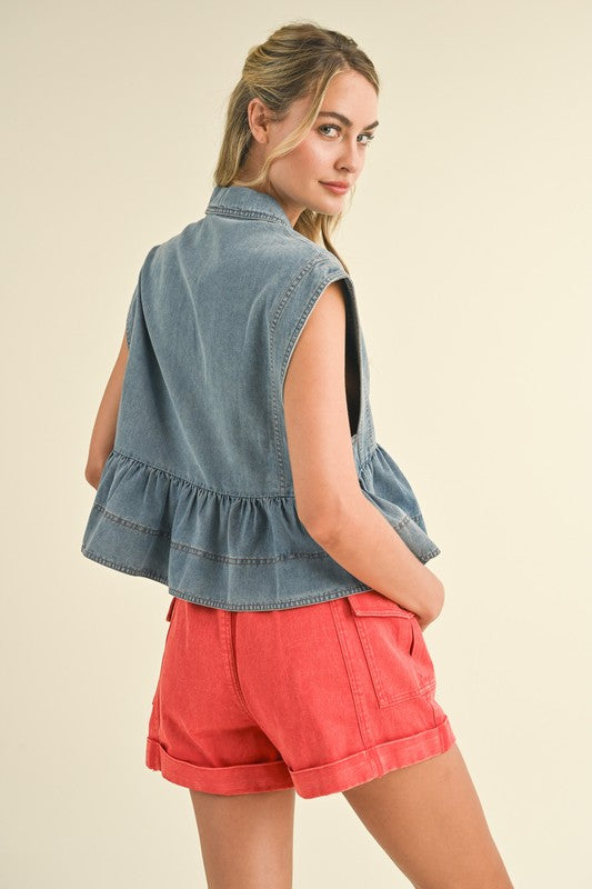 CHARLIE DENIM TOP