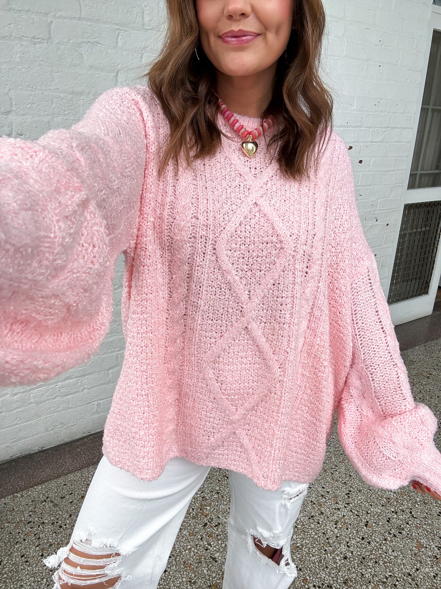SPRING SWEETHEART SWEATER