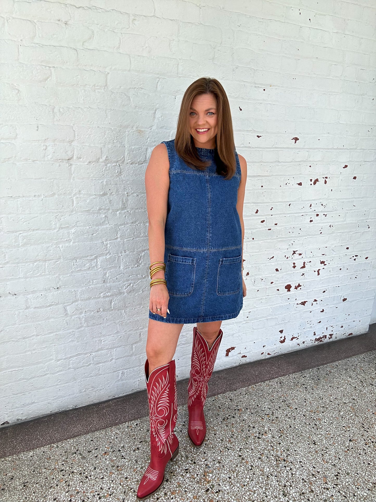 DIXIE DENIM MINI DRESS