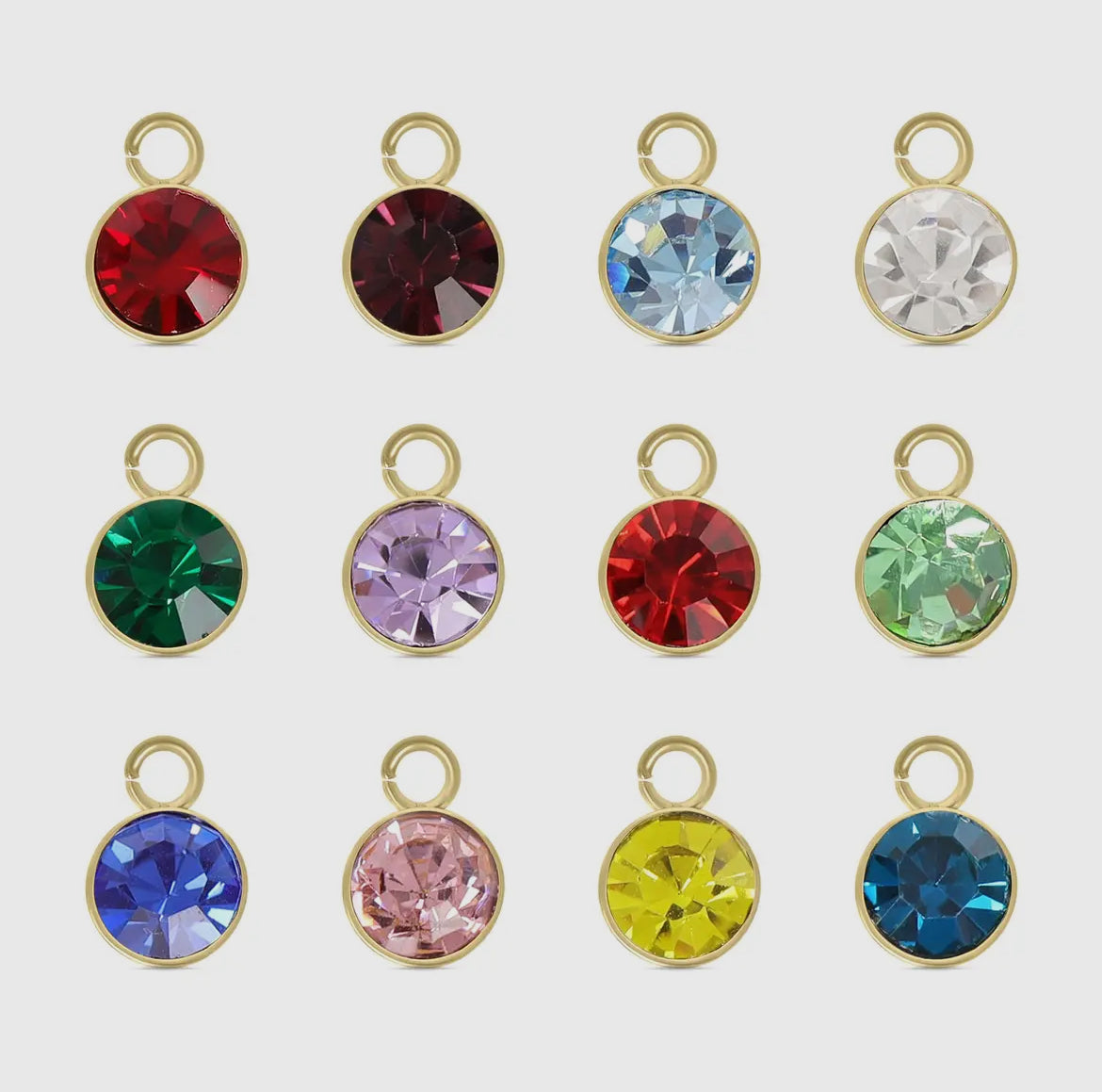 Circle Birthstone Charm