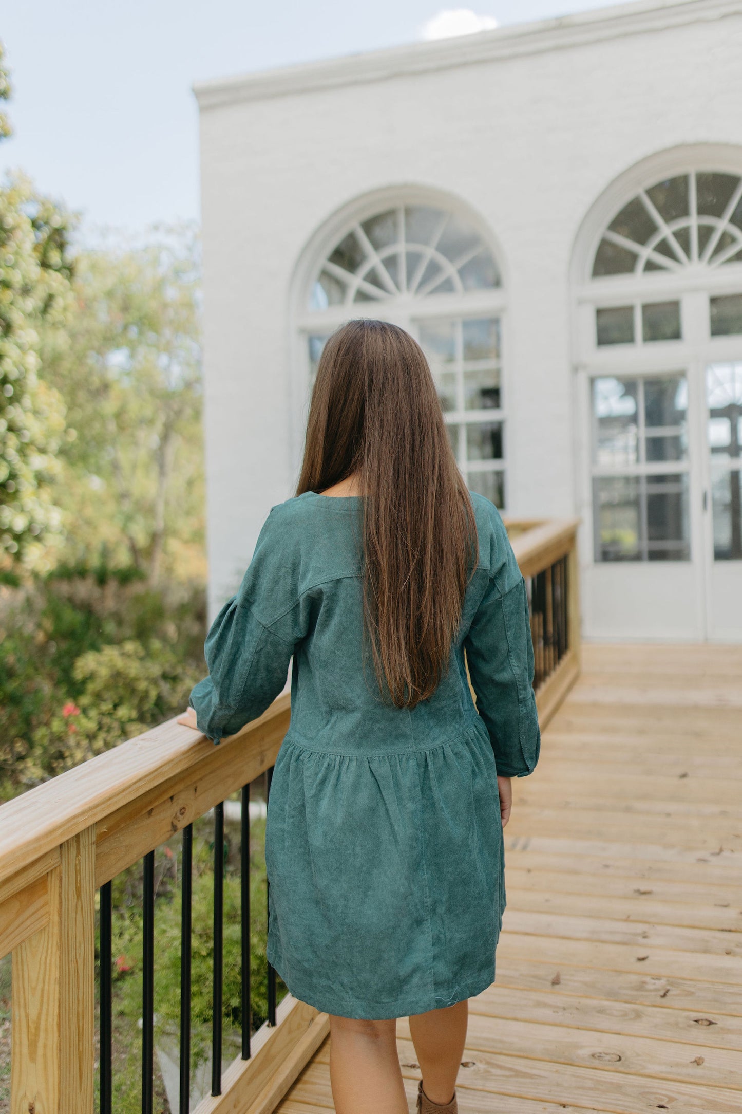 COZY IN CORDUROY DRESS - SIZE MEDIUM