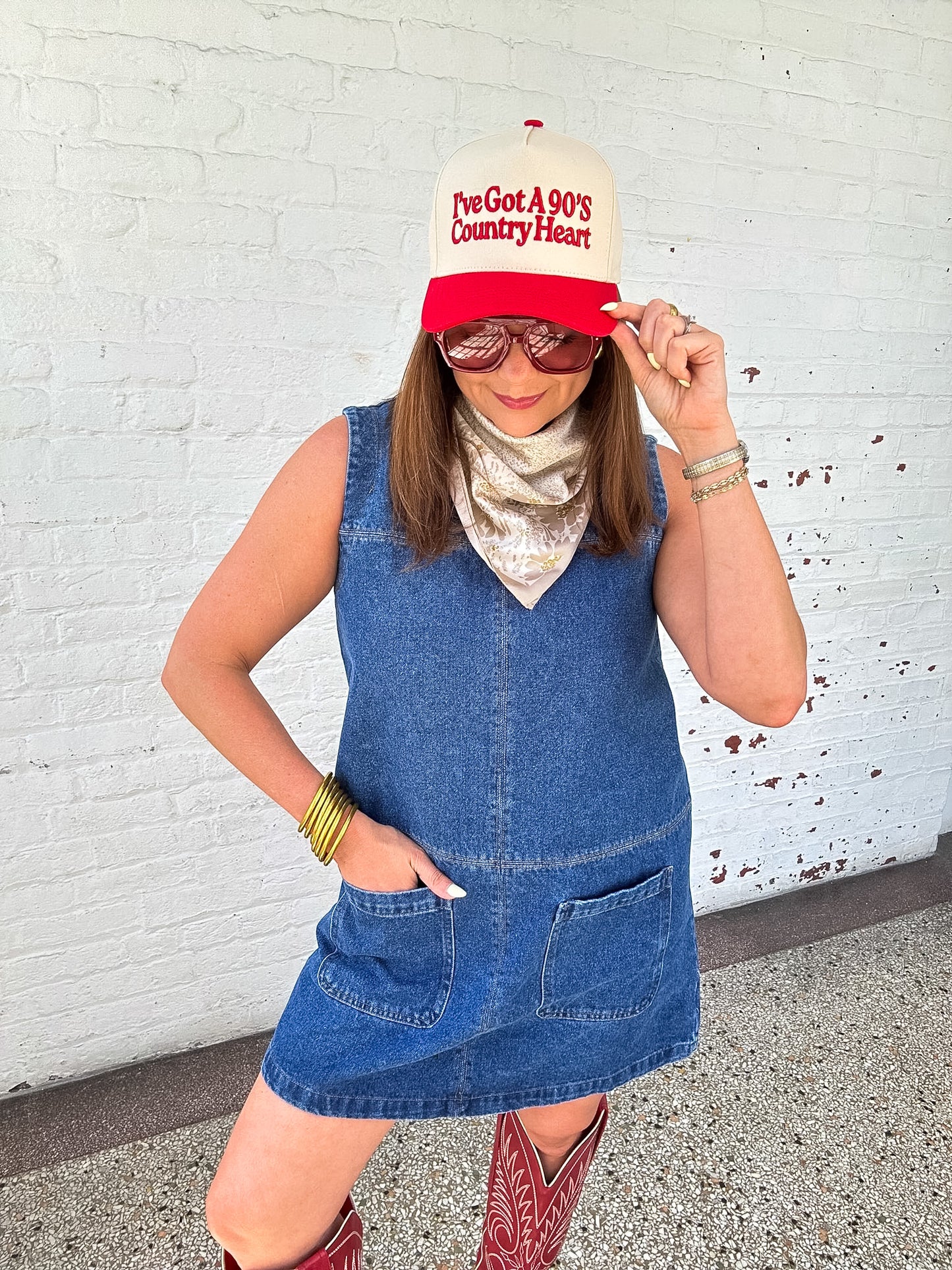 DIXIE DENIM MINI DRESS
