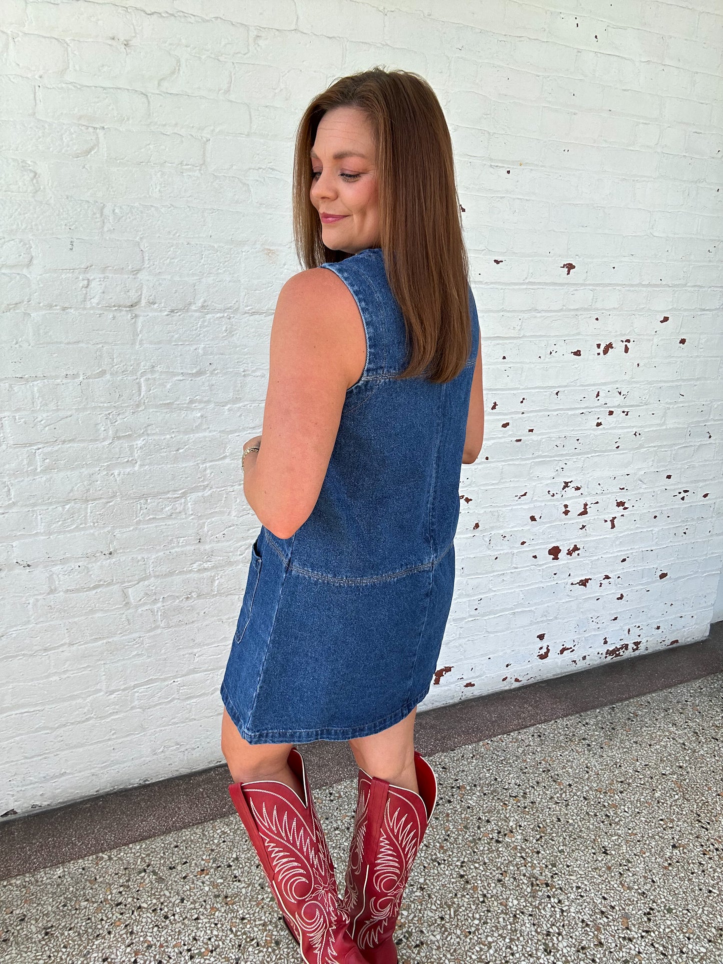 DIXIE DENIM MINI DRESS