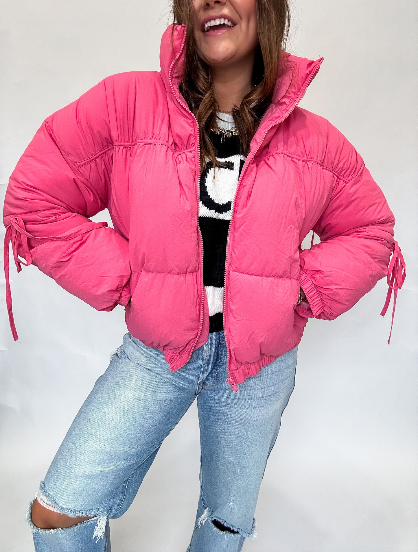 PINK PUFFER JACKET